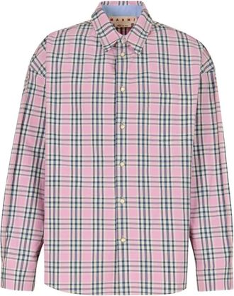 Marni Casual Shirts, male, Multicolor, Size: M Compact Cotton Shirt