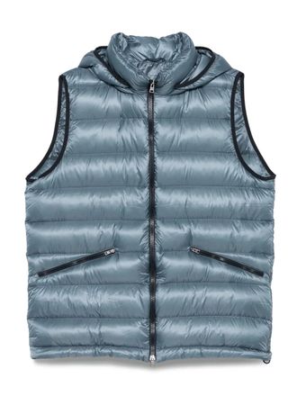 Herno hooded padded gilet - Blue