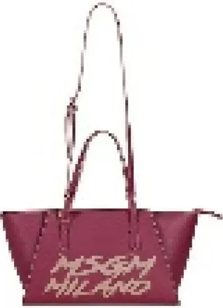 Msgm Kids logo tote bag - female - MSGM - Shopping Bags - Red - ONE SIZE - Bags