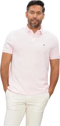 Tommy Hilfiger Tops, Heren, Roze, L, Katoen, 1985 Regular Polo