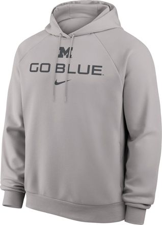 Nike Michigan Premium Performance Nike Mens Dri-FIT College Pullover Hoodie in Grey | 03EJ09TMWN-YT6