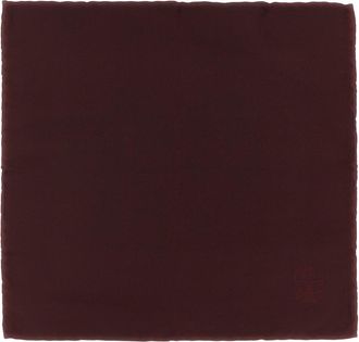 Brunello Cucinelli Maroon Double-face Pocket Square