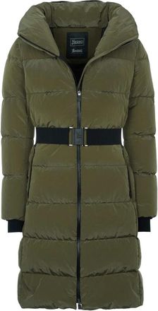Herno Jassen - Dames - Mantels - Groen - Maat: 3XS Zijde