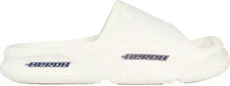 Heron Preston Vierkante Neus Rubberen Slides - Heren - Sandalen - Beige - 39 EU - Schoenen