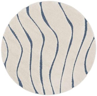 Safavieh Alfombra crema/azul 152 x 152 cm
