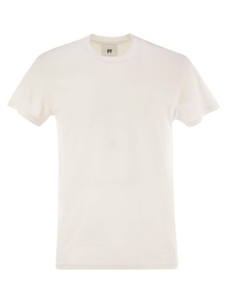 Pantaloni Torino Seide und Baumwoll -T -Shirt