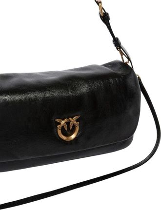 Pinko Womens Shoulder Bag Black Calf Leather - Shoulder-Bags