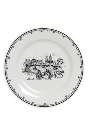 Fishs Eddy NYC Toile Central Park Dinnerware Plate in White/black at Nordstrom