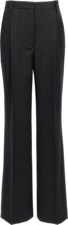 Dries Van Noten Portia wollen broek - Dames - Wijde Broeken - Zwart - S - Wol - Broeken