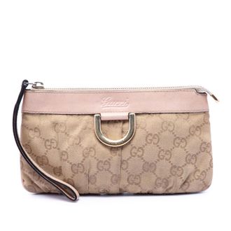 Gucci Pre-owned Gucci GG Canvas Abbey D Ring Wristlet Pouch Ladies XWBET24MXVHELEV8