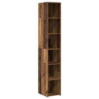 vidaXL Aparador Alto Madera Envejecida 30 X 41 X 185 Cm Vidaxl