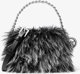 Michael Kors Bryant Extra-Small Faux Fur Convertible Pochette