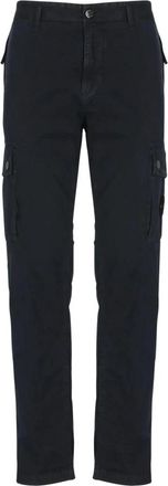 Stone Island Slim-fit Cargobroek - Heren - Slim Fit Broeken - Blauw - W33 - Katoen - Broeken