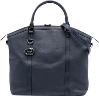 Gucci Pre-owned Handbags, female, Blue, Size: ONE SIZE Pre-owned Vintage Handbag
