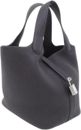 Herm&egrave;s Pre-owned Bucket Bag - Dames - Vintage Tas - Zwart - ONE Size - Leer - Vintage