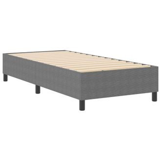 vidaXL Cama De Plataforma Gris Claro 80 X 200 Cm Tela De Pana Vidaxl