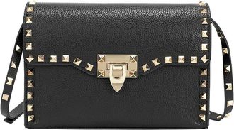 Tiffany & Fred Studded Leather Crossbody Flap Bag