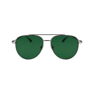 Ferragamo FESF308S44AC Metal Aviator Sunglasses - Gray