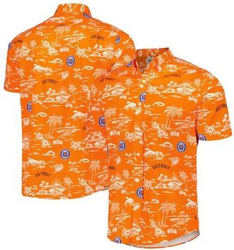 Reyn Spooner Mens Reyn Spooner Orange Detroit Tigers Kekai Button-Down Shirt at Nordstrom, Size Small
