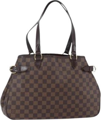 Louis Vuitton Pre-owned Vintage Canvas Handtas - Dames - Vintage Handtas - Bruin - ONE Size - Vintage
