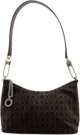 Bulgari Pre-owned Shoulder Bags, female, Brown, Size: ONE SIZE Pre-owned Logomania Shoulder Bag