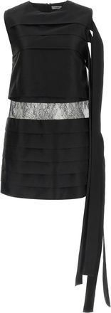 Ferragamo Black Lace Insert Dress
