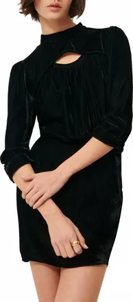 Sessun Dancing Dress In Black Velvet