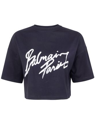 Balmain Balmain Paris Bulky Cropped T-Shirt