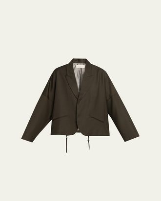 6397 Relaxed Wool Cardigan Blazer