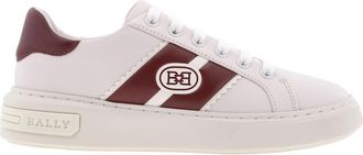 Bally Mikki Leather Low-Top Sneakers, Brand Size 35.5 ( US Size 5 )