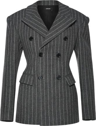 Anouki Gestreepte blazer - Grijs