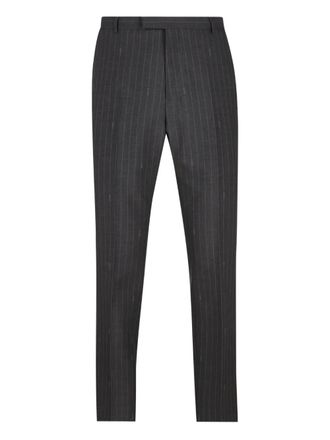 Gucci pinstripe-pattern belt-loop trousers - Grijs