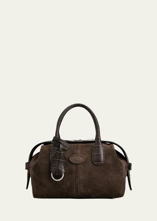 Tod's Mini Suede Bowling Bag