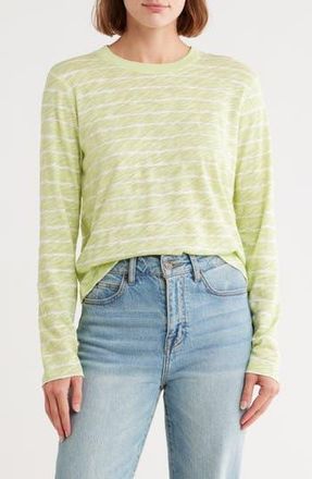 ATM Anthony Thomas Melillo Slub Jersey Top in Mint Tint /White at Nordstrom Rack, Size X-Small