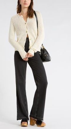 Melrose and Market Cotton Sweater Cardigan in Ivory Dove at Nordstrom Rack, Size Xx-Large