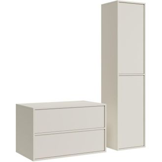 Badplaats Mobile bagno Mali 80 cm - Cashmere - Mobile bagno con colonna