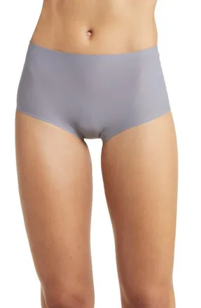 Chantelle Soft Stretch High Waist Briefs in Smoke Grey at Nordstrom