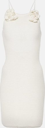 Self Portrait Halterneck crochet minidress