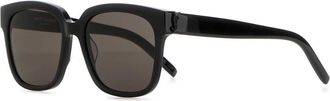 Saint Laurent Eyewear Black Acetate Sl M40 Sunglasses