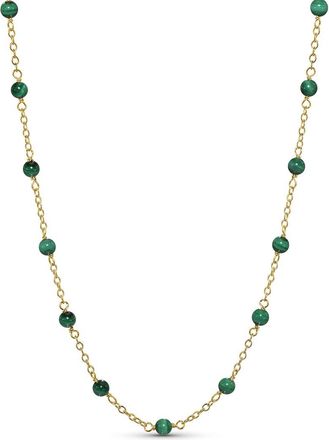 Jewelmak 14K Malachite Necklace