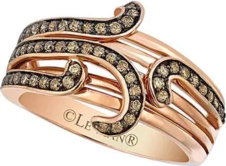 Le Vian Ocean Wave 14K Rose Gold 0.48 Ct. Tw. Diamond Band Ring