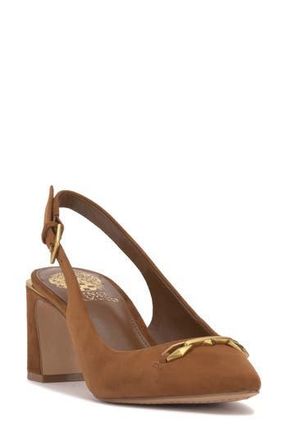 Vince Camuto Hamden Pointed Toe Slingback Pump in Burnt Sugar at Nordstrom Rack, Size 5