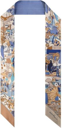 Ferragamo Patterned Silk Neckerchief