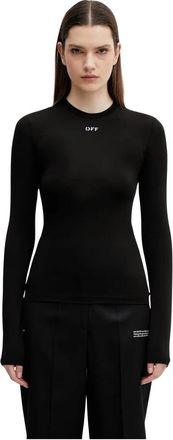 Off-white Off Stamp Long Sleeve - Dames - Longsleeves - Zwart - L - Tops