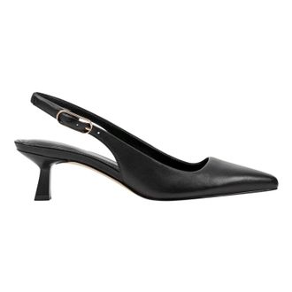 Marc Fisher LTD Kory Pump Womens Black Pointed Toe Kitten Heel HTAT1137