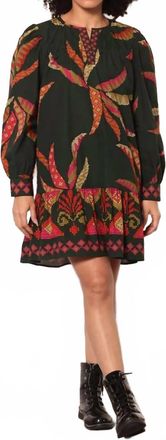 Maude Freya Stitch Dress In Ollie Forest