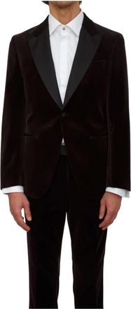 HUGO BOSS Heren, Pakken, Bruin, Maat: XL Katoen