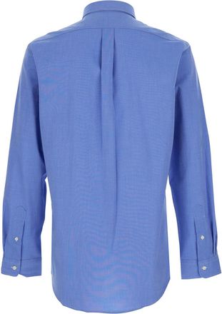 Polo Ralph Lauren Mens Shirt Slim Fit Light Blue Stretch Cotton