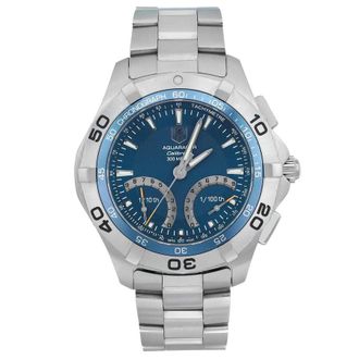 Tag Heuer Pre-owned Tag Heuer Aquaracer Chronograph Blue Dial Mens Watch CAF7012.BA0815