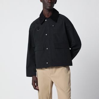 Barbour Giacca Spey nera in misto cotone